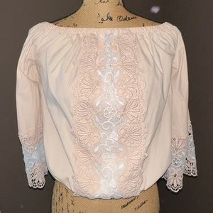 Express blush pink blouse